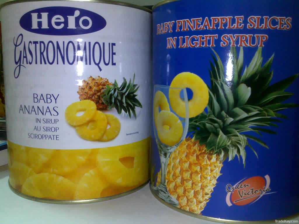 CANNED PINEAPPLE - CANNED PINEAPPLE SLICES IN LIGHT SYRUP