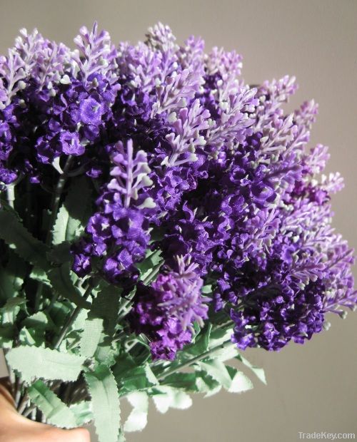 10-head Lavender bush artificial flower decoration wedding