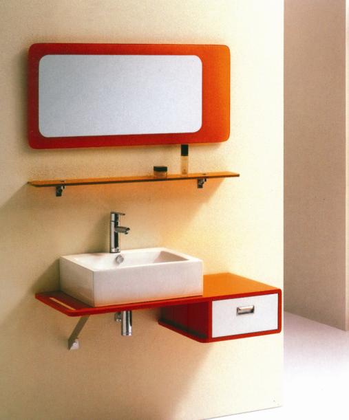 Solid wood bathroom vanity set