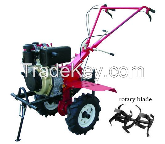 6.3kw,7.5kw diesel direct coupled mini rotary tiller