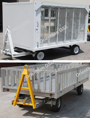 baggage trailer, bulk cargo carts