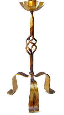 wrought iron candle holder