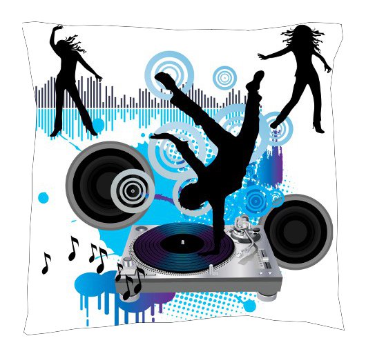 Dance Music Pillow