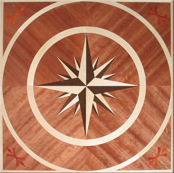Medallion art parquet flooring