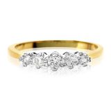 18k Yellow Gold Ring With Diamond (lrd1259)