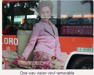 Solvent Printed Perforated Film, One Way Vision