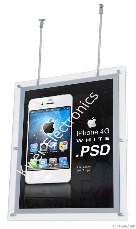 Double sided crystal led light box