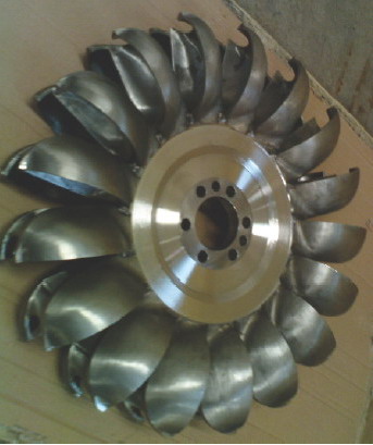 Stainless steel pelton turbine runner