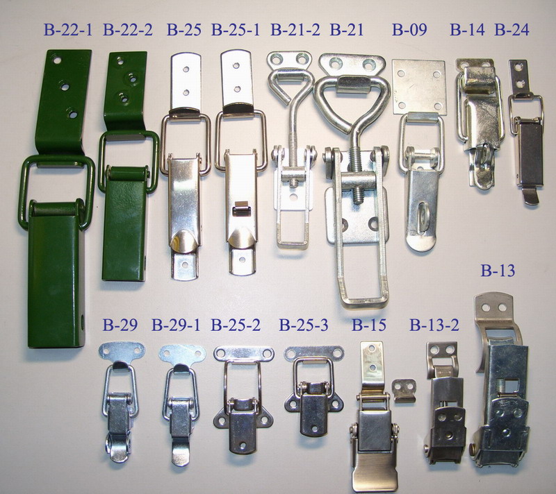Buckle clips male and female set silver