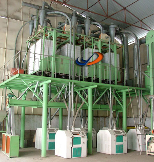 Complete set of Flour mill machinery with steel structure