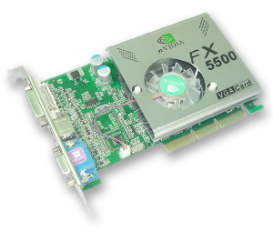 FX5500 256MB DDR graphics card