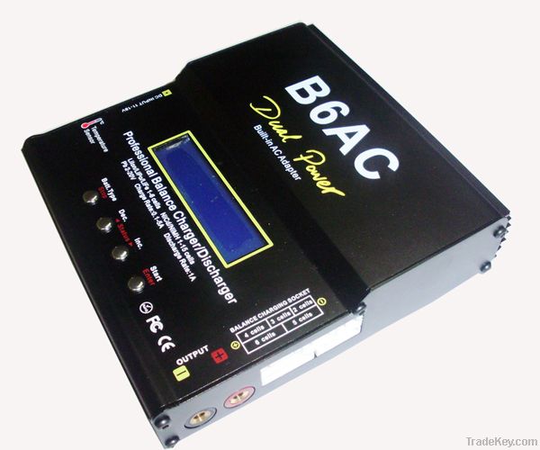 Dual power AC/DC B6AC lipo charger (built-in AC Power Supply)