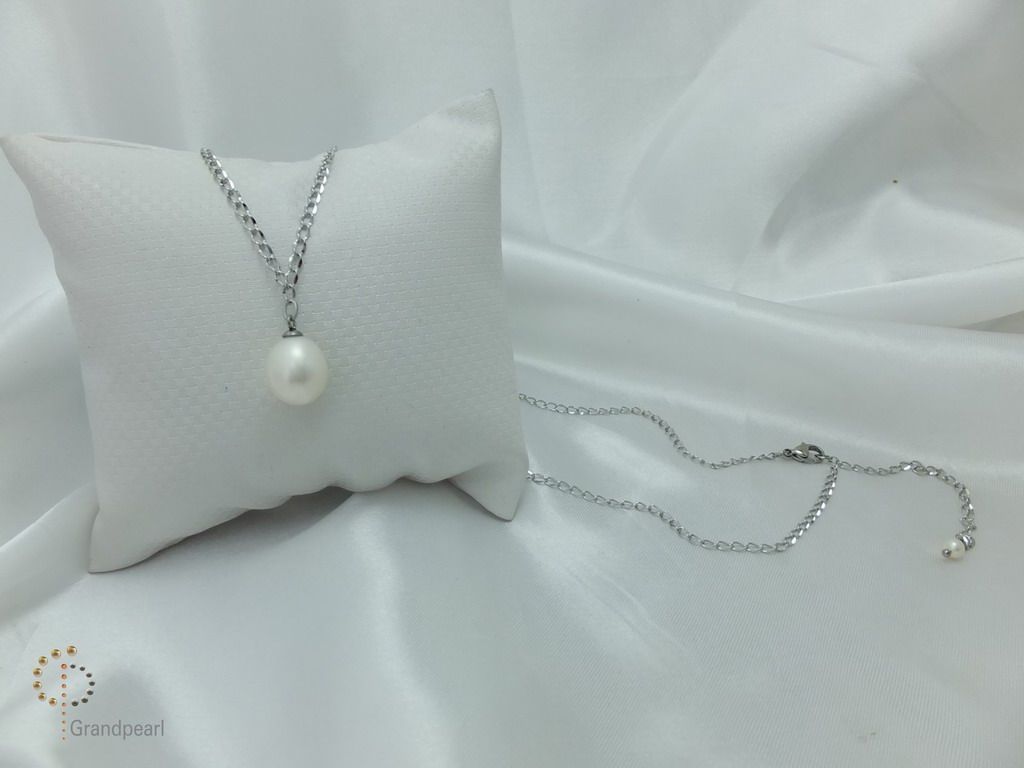 PNA-083 Pearl Necklace with Sterling Silver Chain