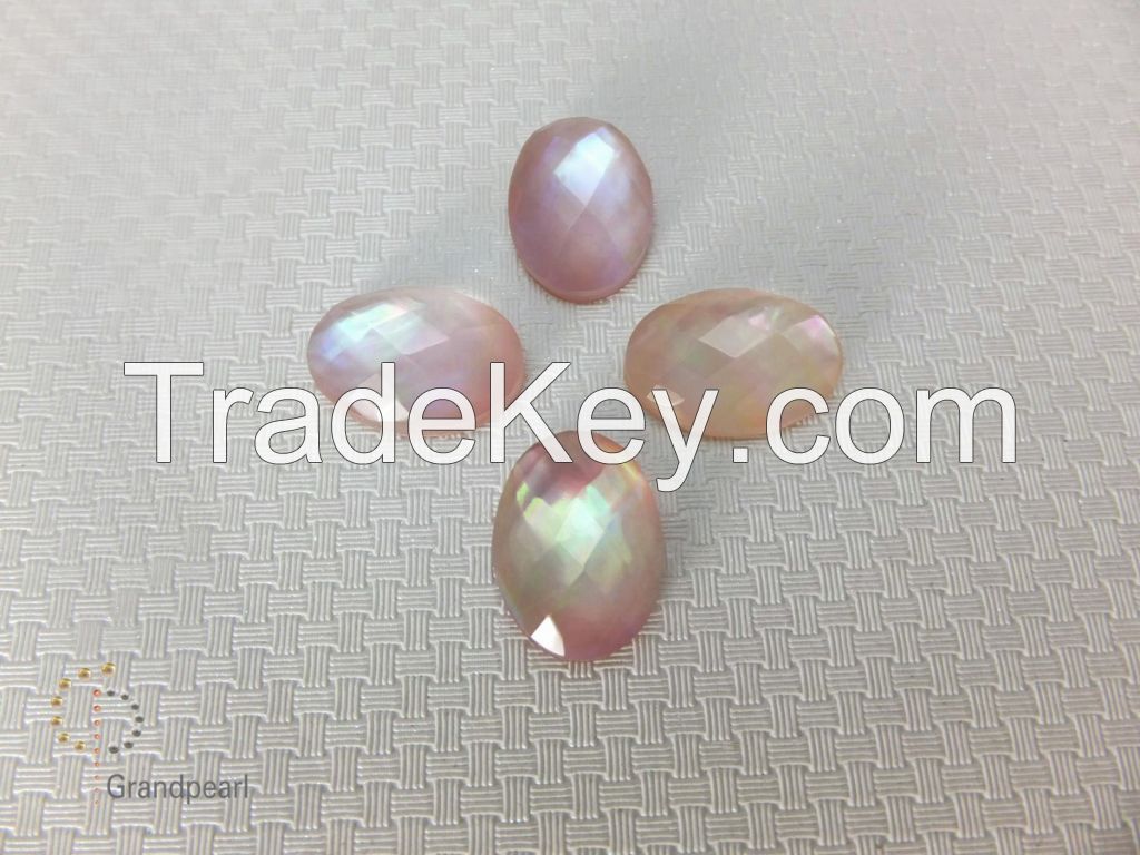 Doublet #18 10x14mm Oval Pink MOP 2 
