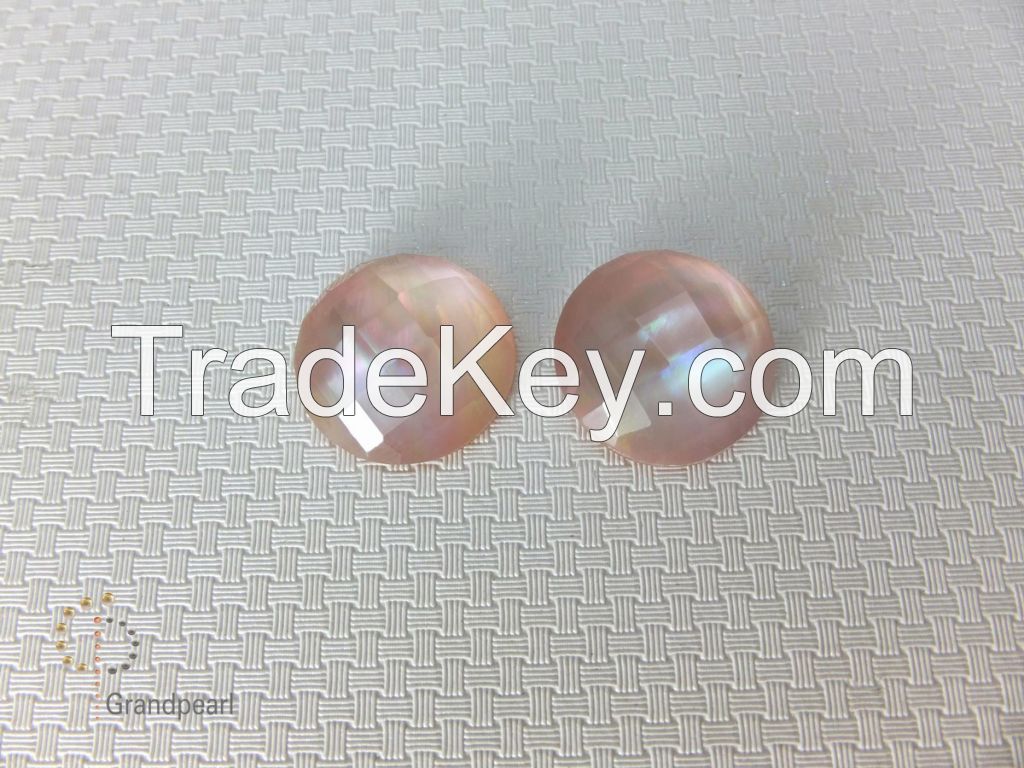 Magical effect #09 16mm Round Pink MOP 1 