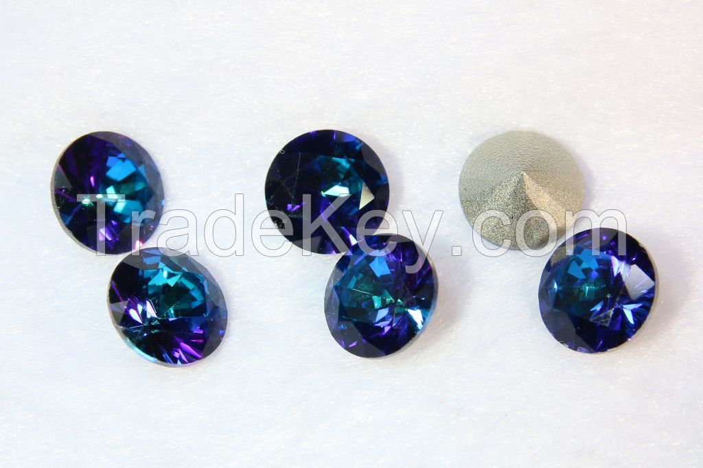 Bi-color Mystic Foil-back Brilliant-cut Crystal -01