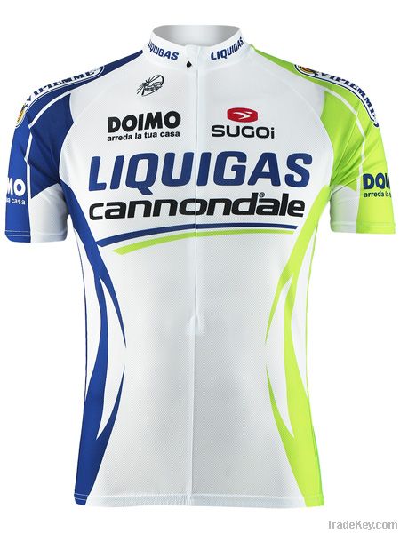 2011 Team Liquigas short sleeve cycling jersey