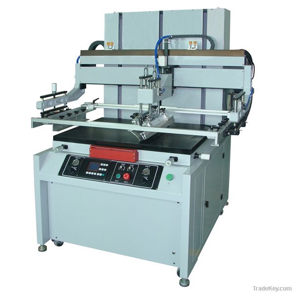Pneumatic flat vacuum screen printing machine