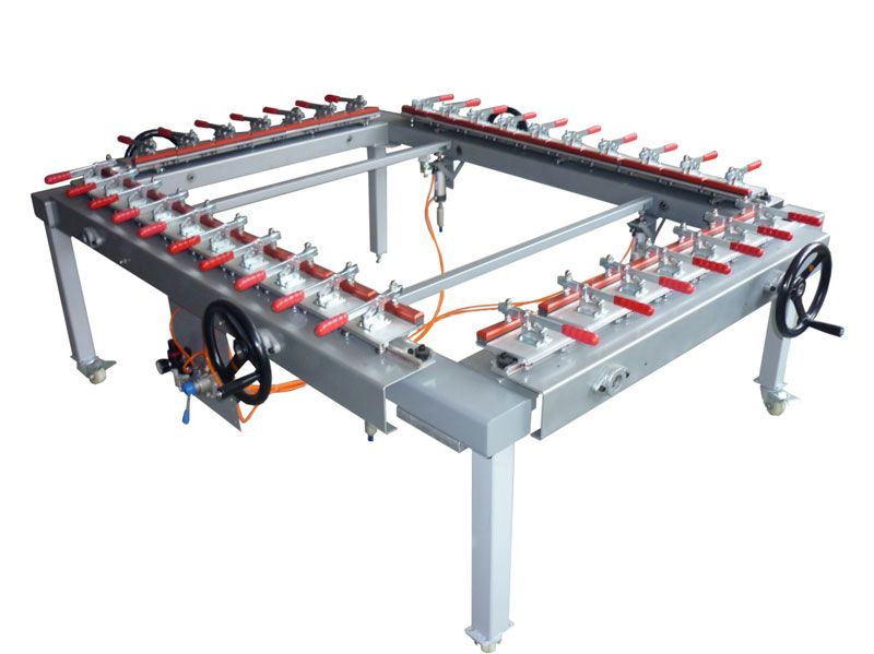 Mesh stretching machine