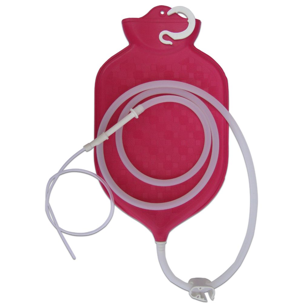 The Perfect Enema Bag Kit for Colon Cleansing With Silicone Hose (2 quart, open top)