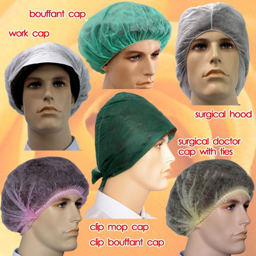 Bouffant Cap, Mop Cap, Doctor Cap, PE Shower Cap