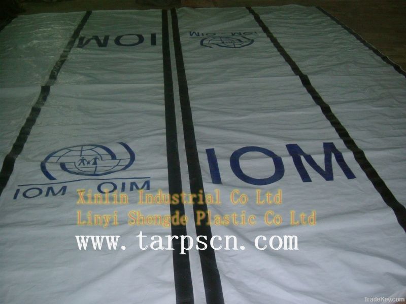 PE TARPAULIN SHEET  IOM  UNHCR