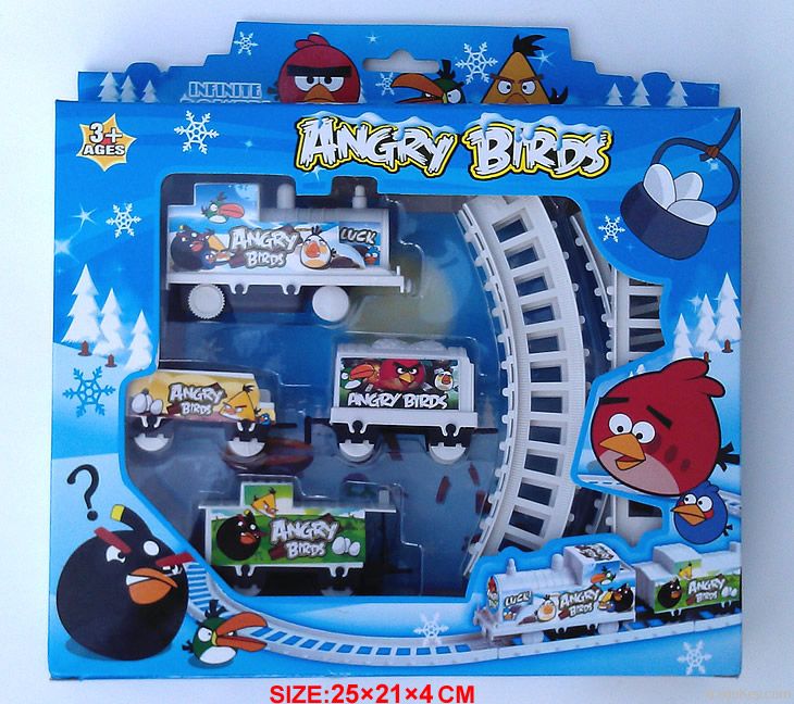 Plastic Battery Rail Track Toys Angry Birds(Sponge Bob, Ben 10, Thomas)