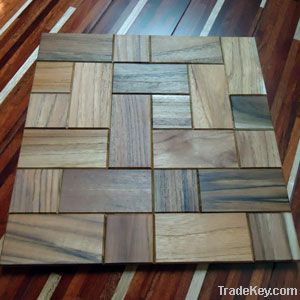 Wood wall tile solid teak wood wall tile