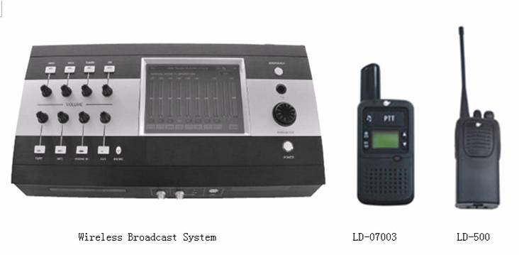 walkie talkie &  wireless broadcast system