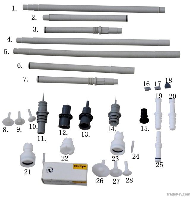 Spare parts for GEMA, WAGNER, NORDSON