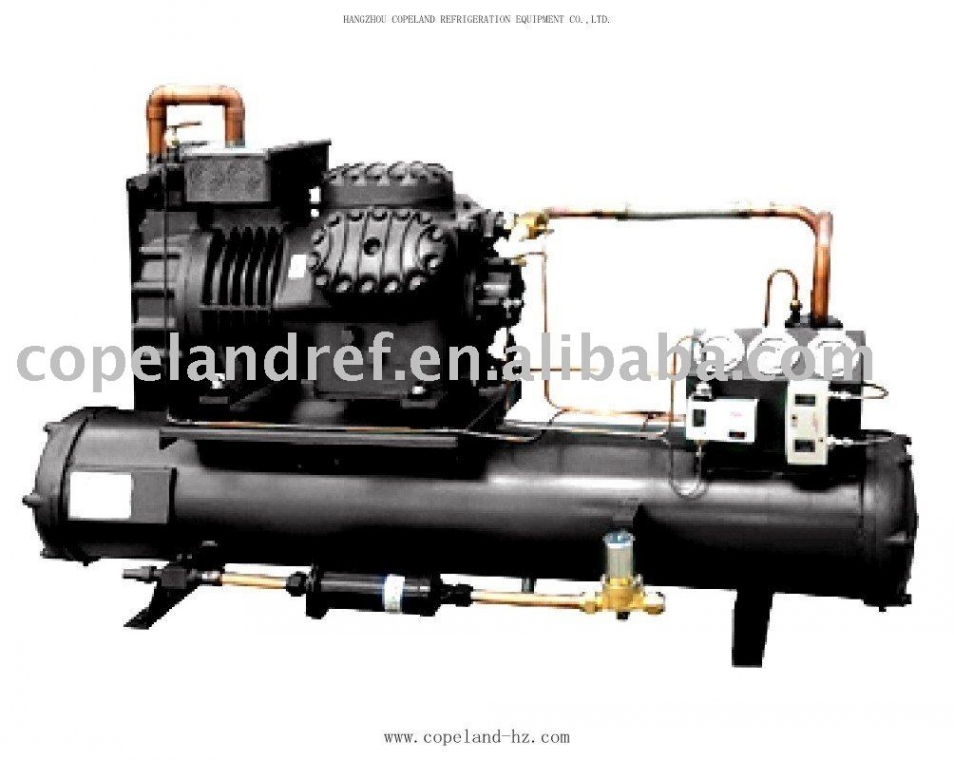 Gulun water-coolrd W flask type condensing unit