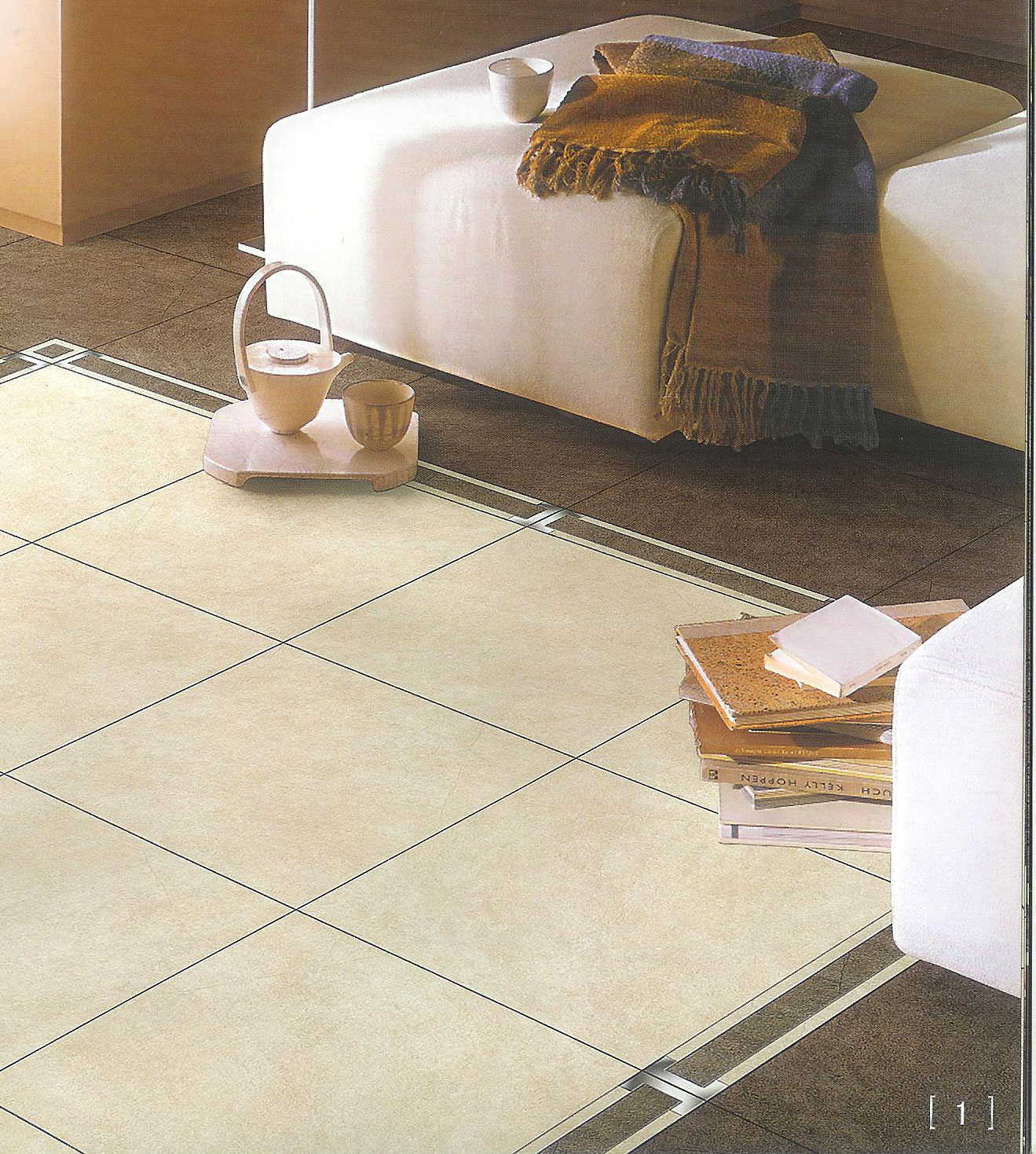 Rustic porcelain tile-The titanium alloy tile