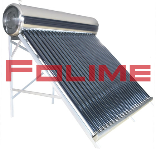 Non-Pressured Vacuum Tube Solar Water Heater All Stainless Steel
