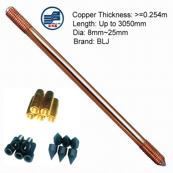Copper Clad Steel Grounding rods/Earthing Rods