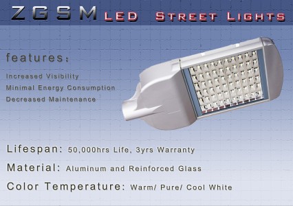 60W LED Street Lighting