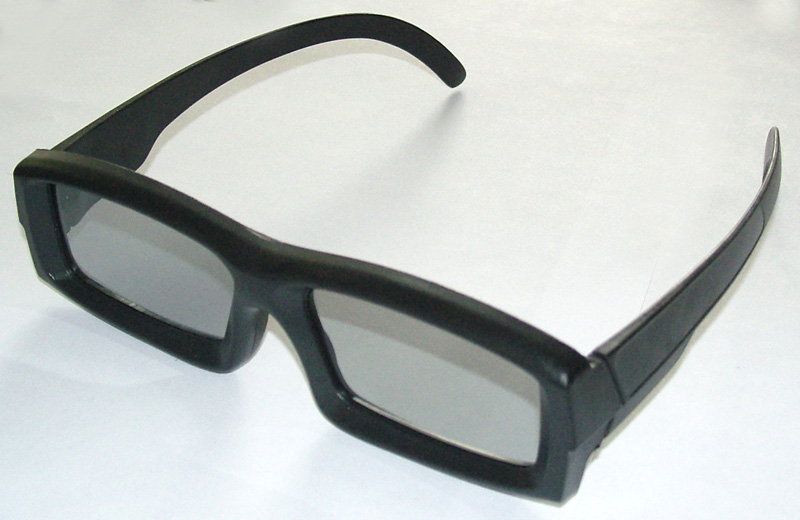 plastic polarized 3D glasses