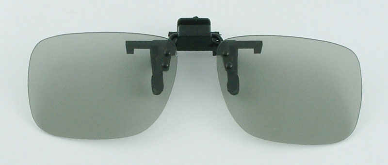 clip-on polarized 3D glasses