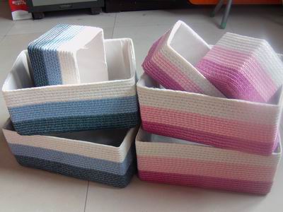 polyprolene yarn bags, baskets, mats, boxes