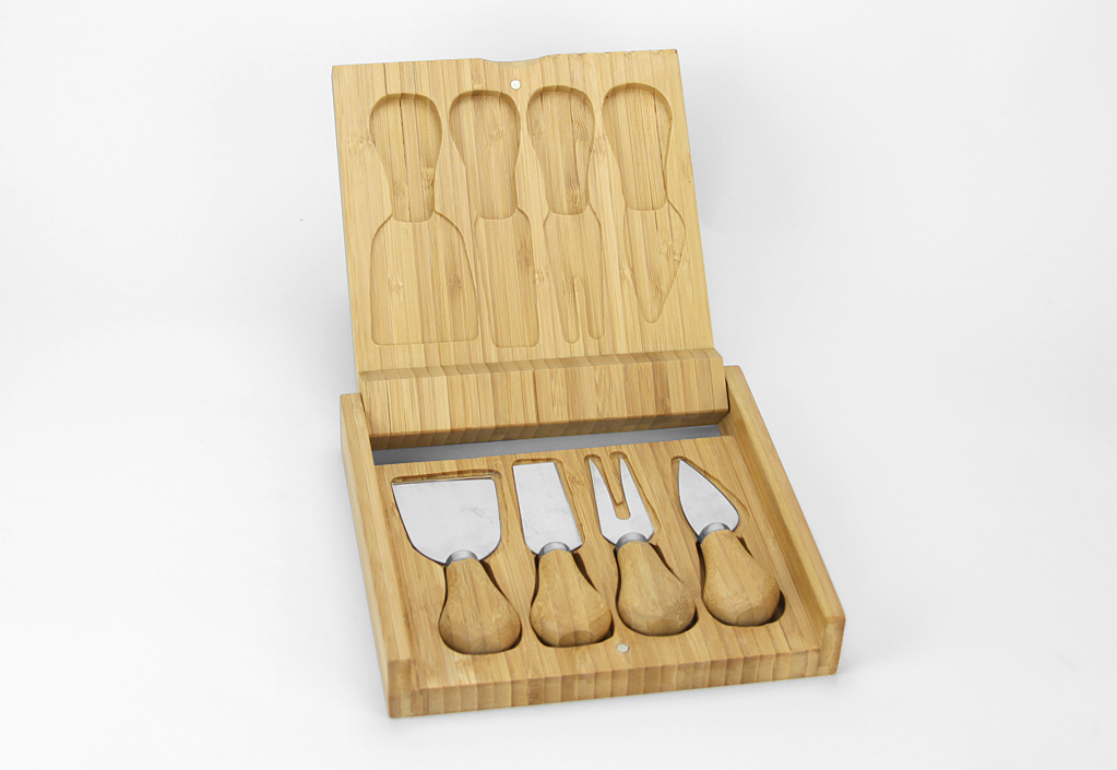 bamboo cheese set/cheese cutting board set