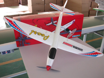R/C plane, Pearl, glider for beginners, EPO, 4CH.