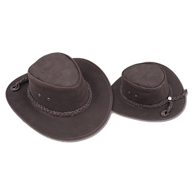 cowboy leather  hat