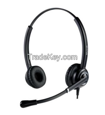 Wired Noise cancelling call center Headset  MRD-612