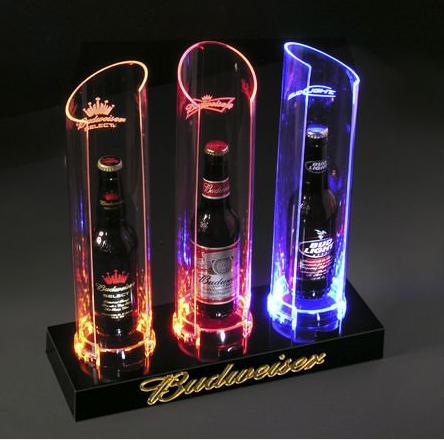 acrylic LED bottle display