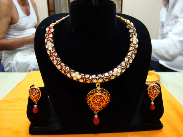 Traditional Jaipuri Meena Bangles / Necklace /Pendent Jewelry