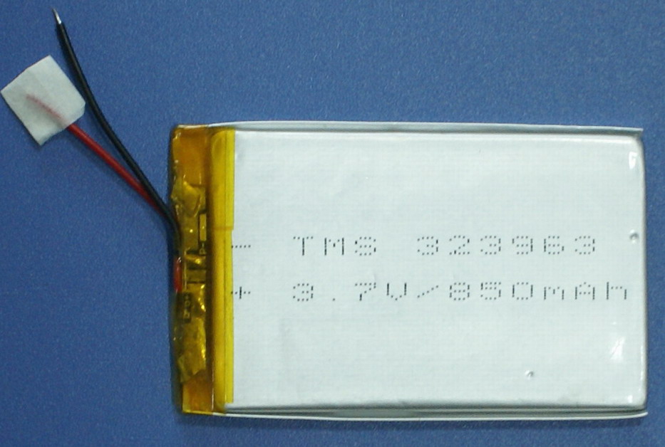 Lithium polymer battery li-polymer battery, lipo battery 3.7V 850mAh