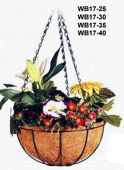 14" Hanging basket with coco liner