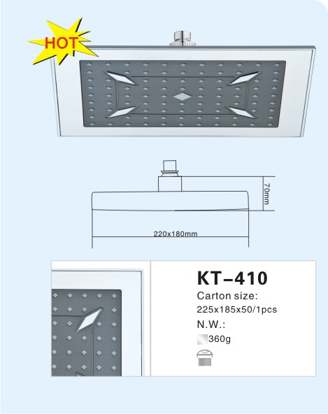 top-spout & over shower head kt-410