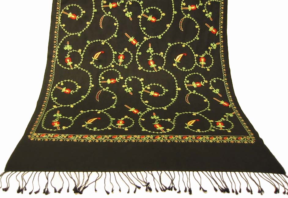 All Over Embroidery Pashmina/Cashmere Shawl