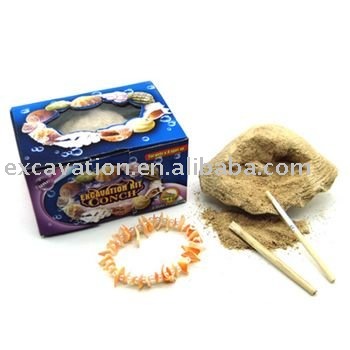Seashell Bracelet dig & assembly kit, 12pcs per display.