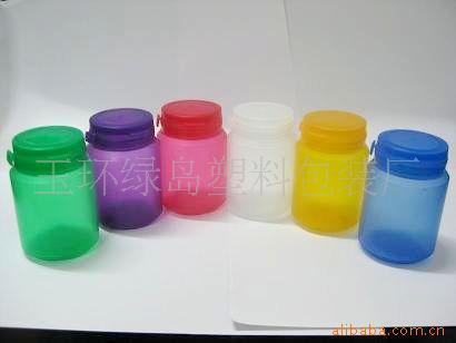 many colors grewing gum bottle
